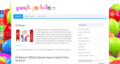 Desktop Screenshot of cocuksarkilari.org